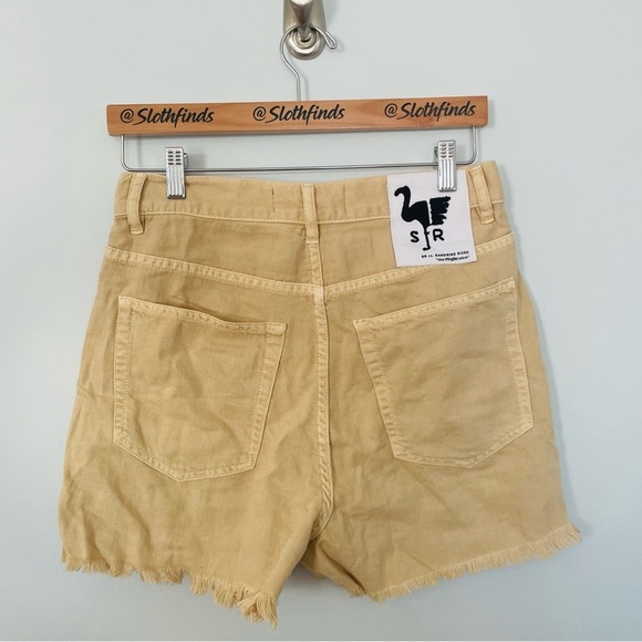 SR vs. Sandrine Rose X Free People Raw Hem Shorts- Sunflower- Size 26-NWT - Picture 8 of 8
